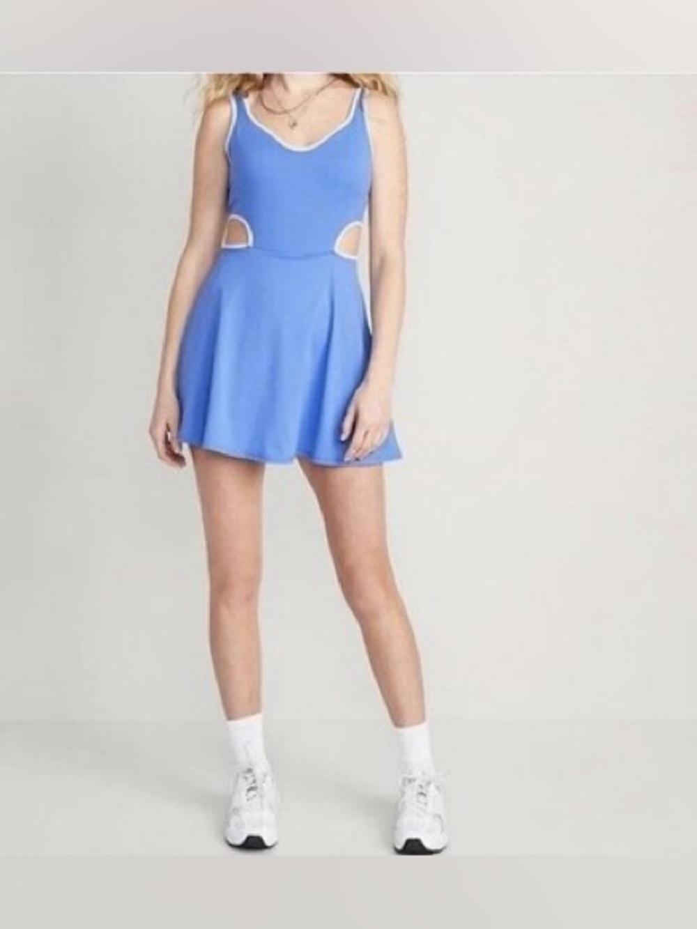 Old Navy Active PowerSoft Go-Dry Athletic Dress in blue
